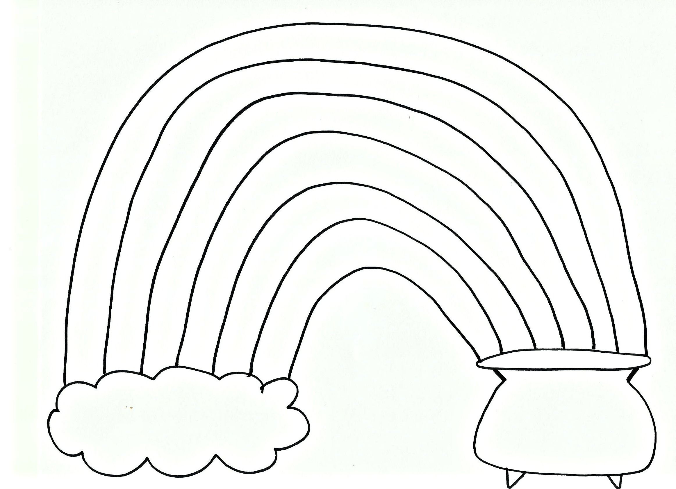 Best Photos of Free Printable Rainbow Coloring Pages - Rainbow ...