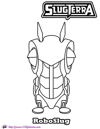 Free Slugterra Printable Coloring Page of Roboslug! – SKGaleana