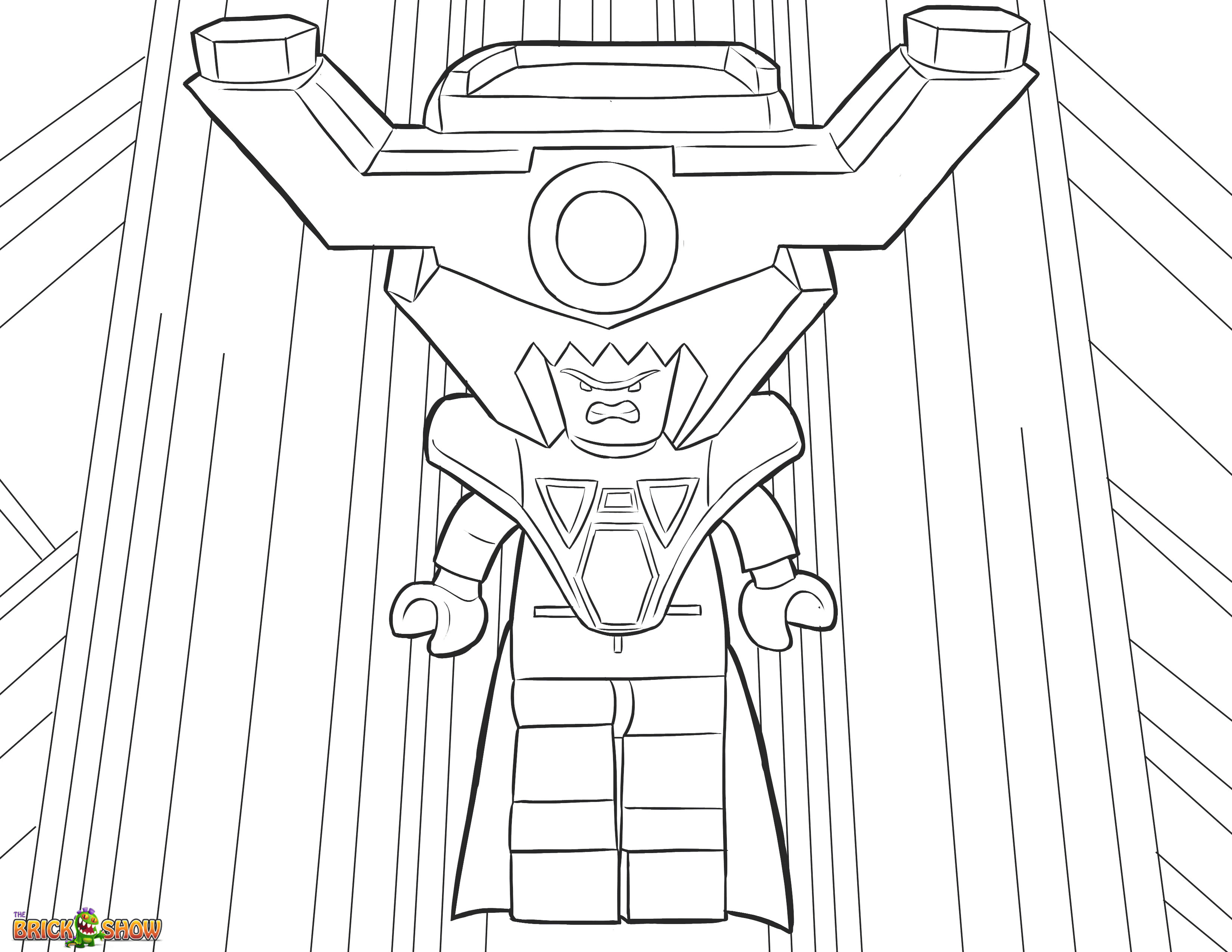 Lord Business Coloring Page, Printable Sheet - The LEGO Movie