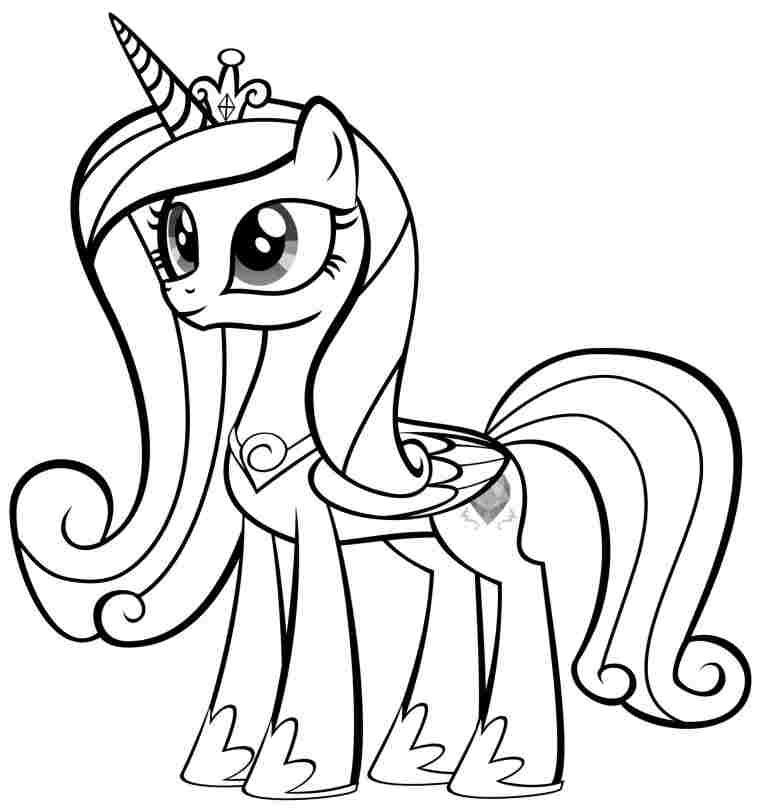 Colouring Pages My Little Pony Print - High Quality Coloring Pages