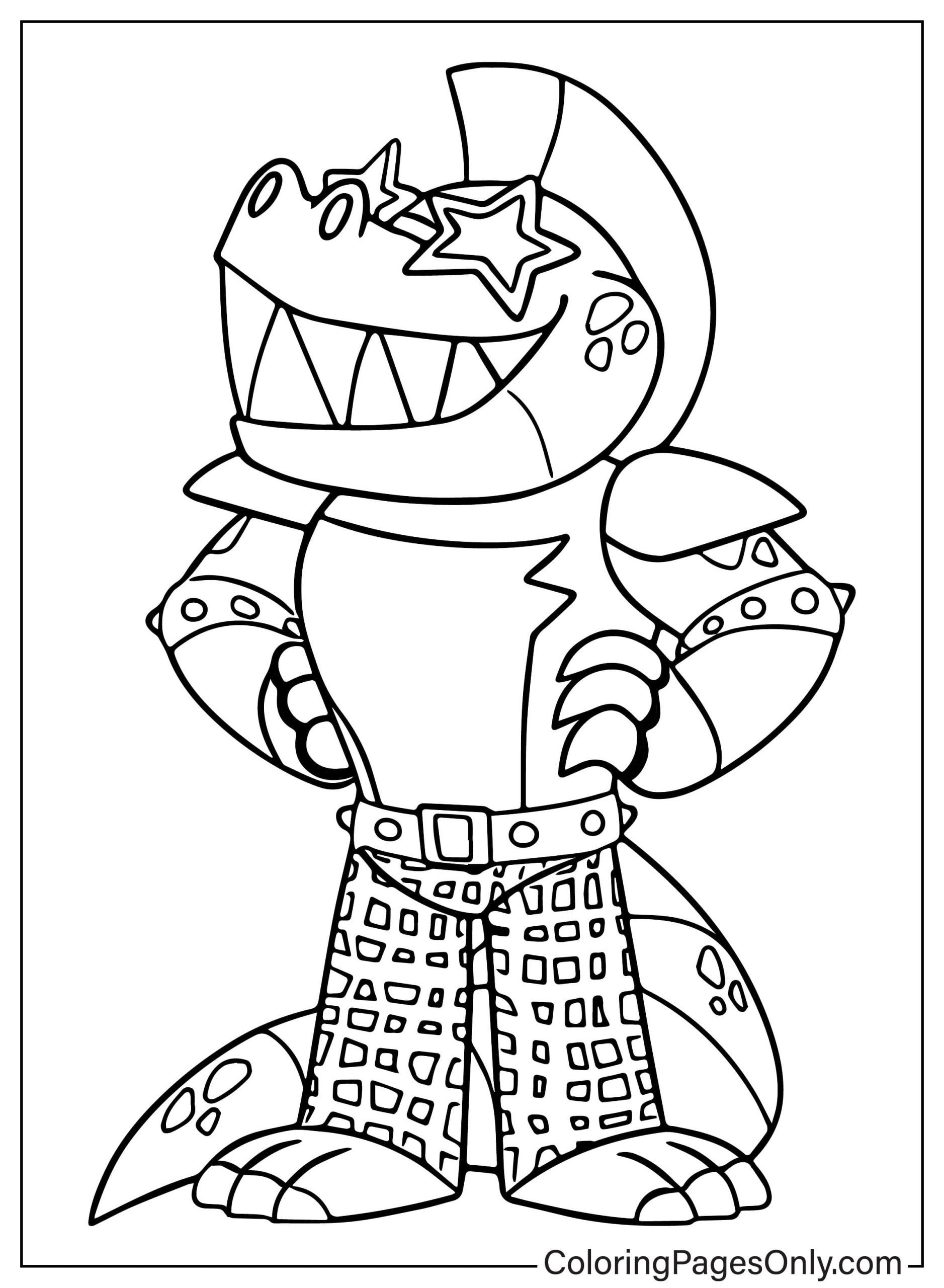 Montgomery Gator Coloring Page - Free ...
