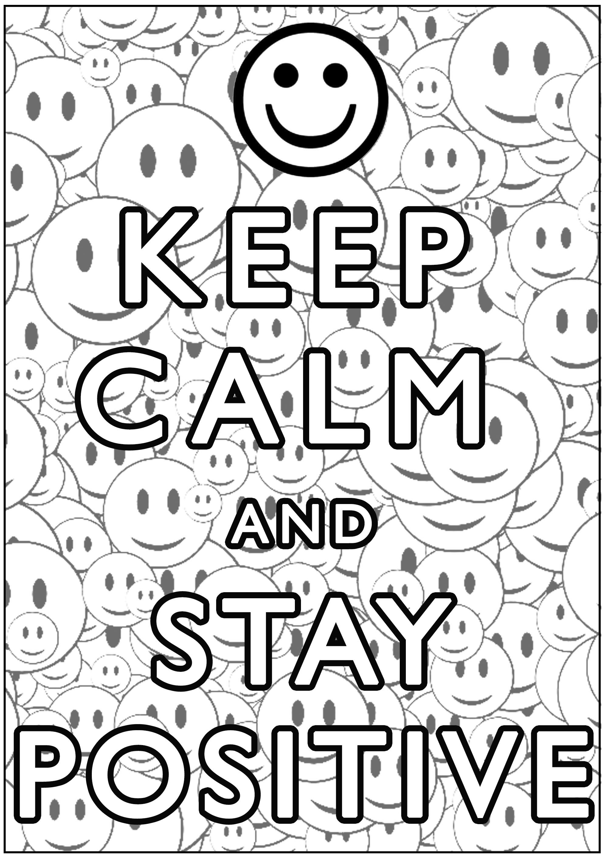 Keep calm & … Adult Coloring Pages