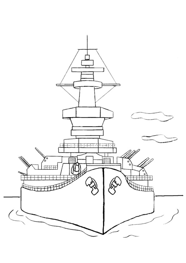 Coloring Pages | Naval Ship Coloring Pages