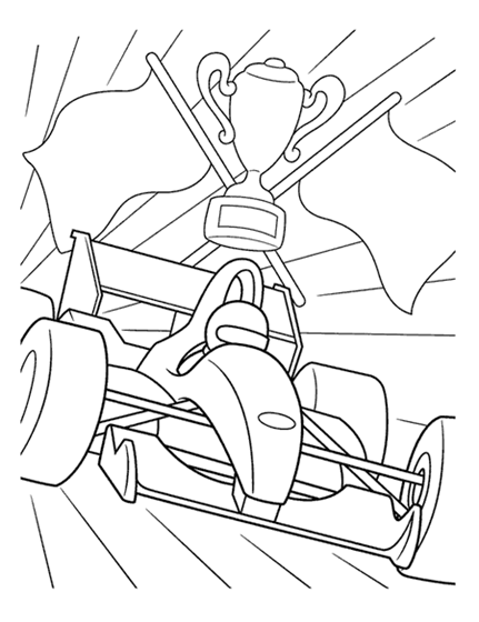 Formula 1 Racecar Coloring Page ...