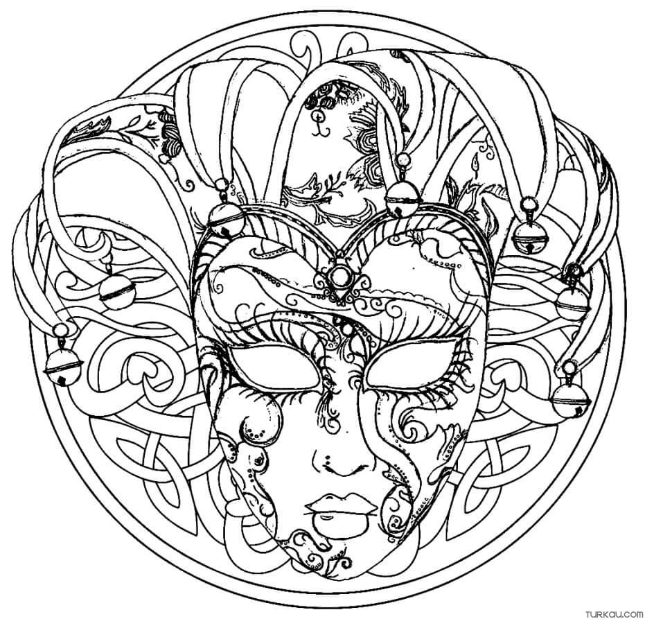 Carnival Mandala Coloring Pages For Adults » Turkau