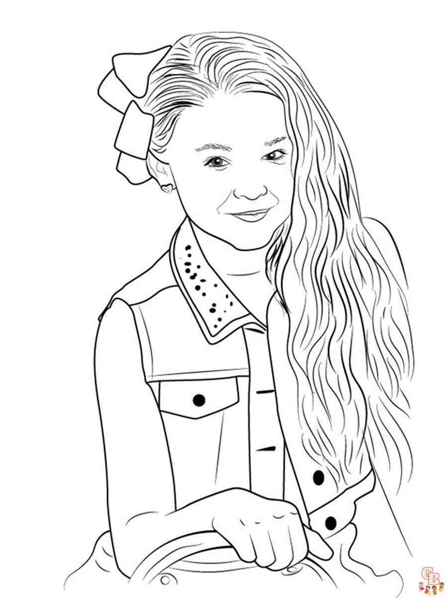 Enjoy a Fun Day in with Jojo Siwa Coloring Pages