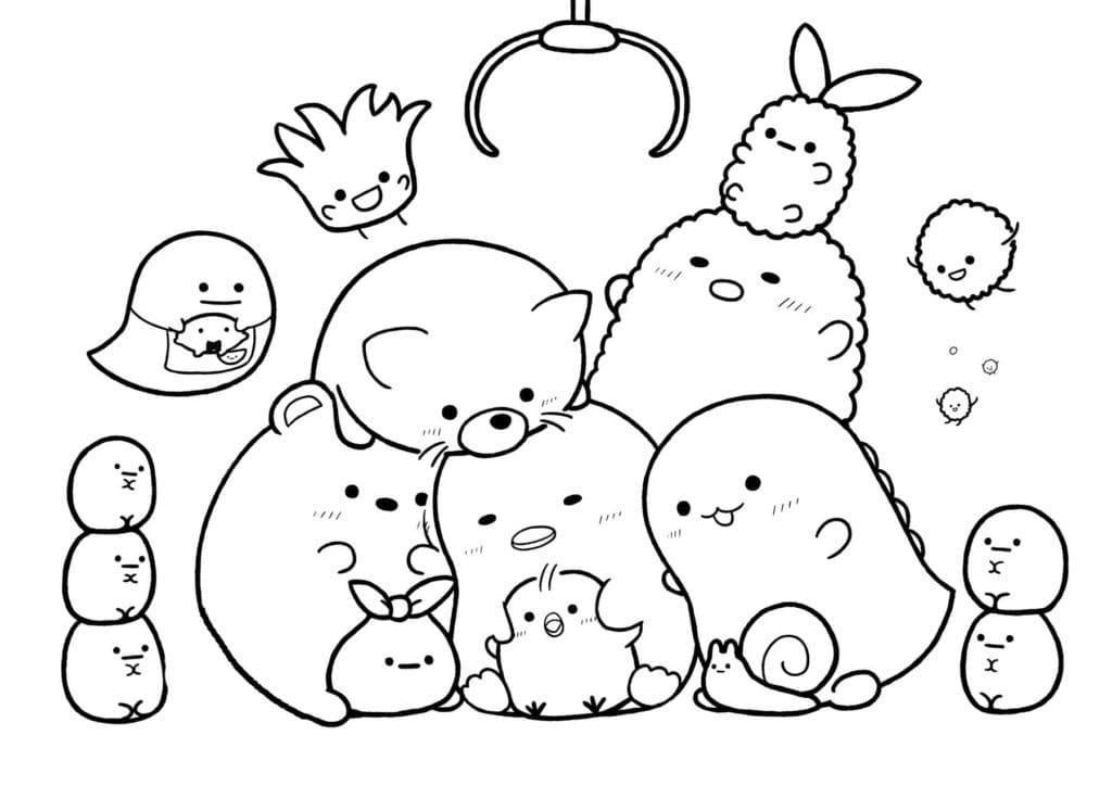 Sumikko Gurashi Coloring Pages - Free Printable Coloring Pages for Kids