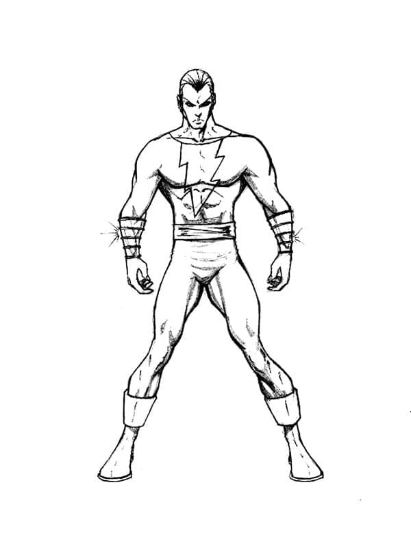 Printable Black Adam Coloring Page - Free Printable Coloring Pages for Kids