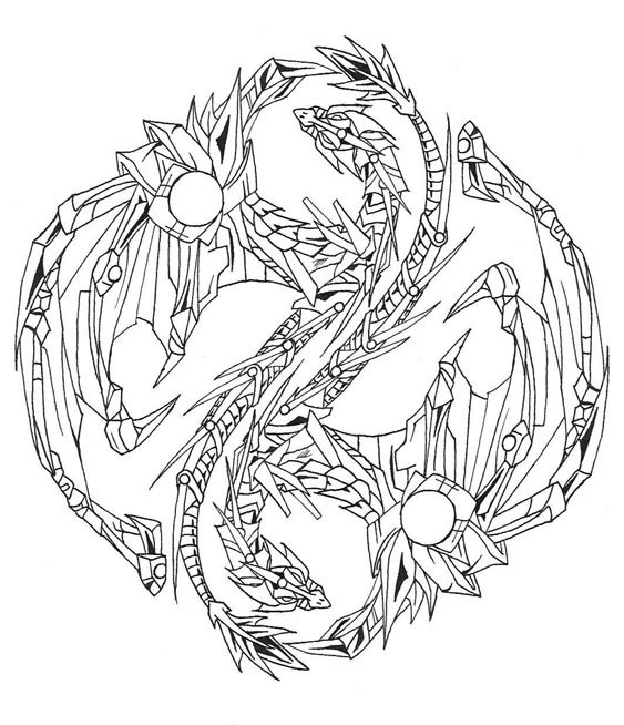 Yin And Yang Coloring Pages - Coloring Pages 2019