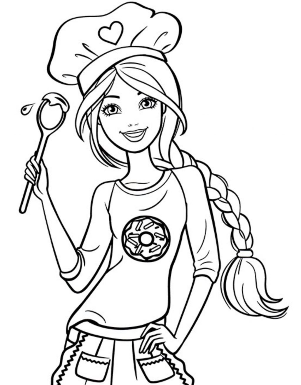 Coloring Pages : Coloring Pagesbie Book Chef Page Drawing ...