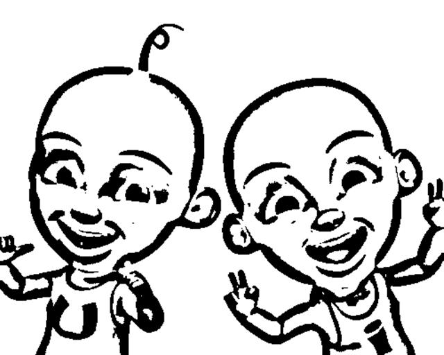 Upin & Ipin Coloring Pages