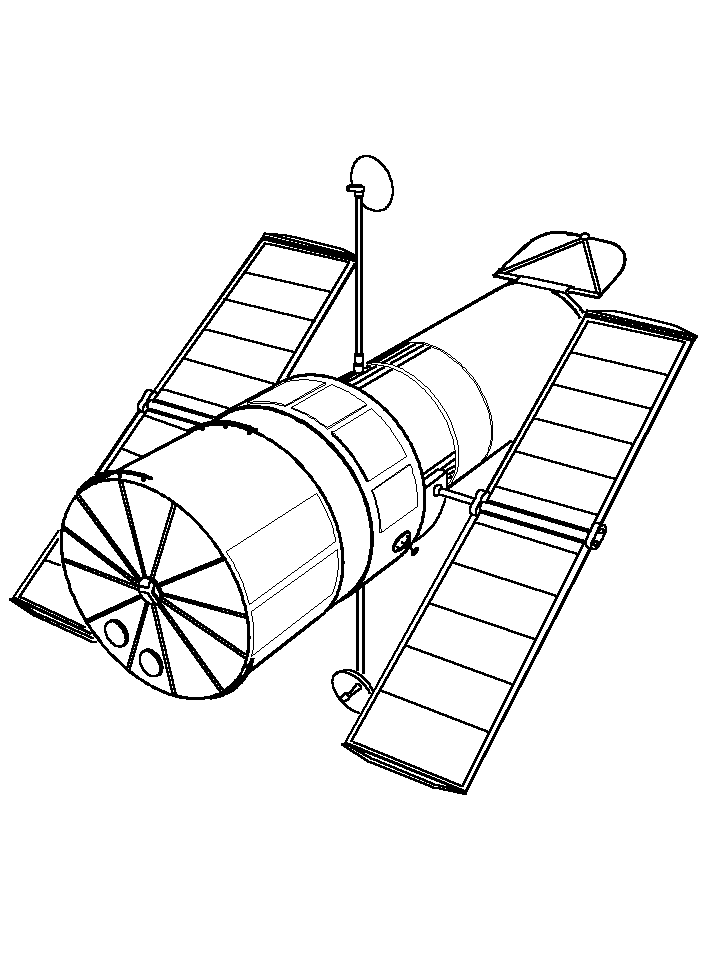 hubble space telescope outline - Clip Art Library