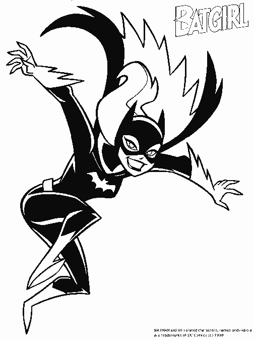 Drawing Batgirl #78018 (Superheroes) – Printable coloring pages