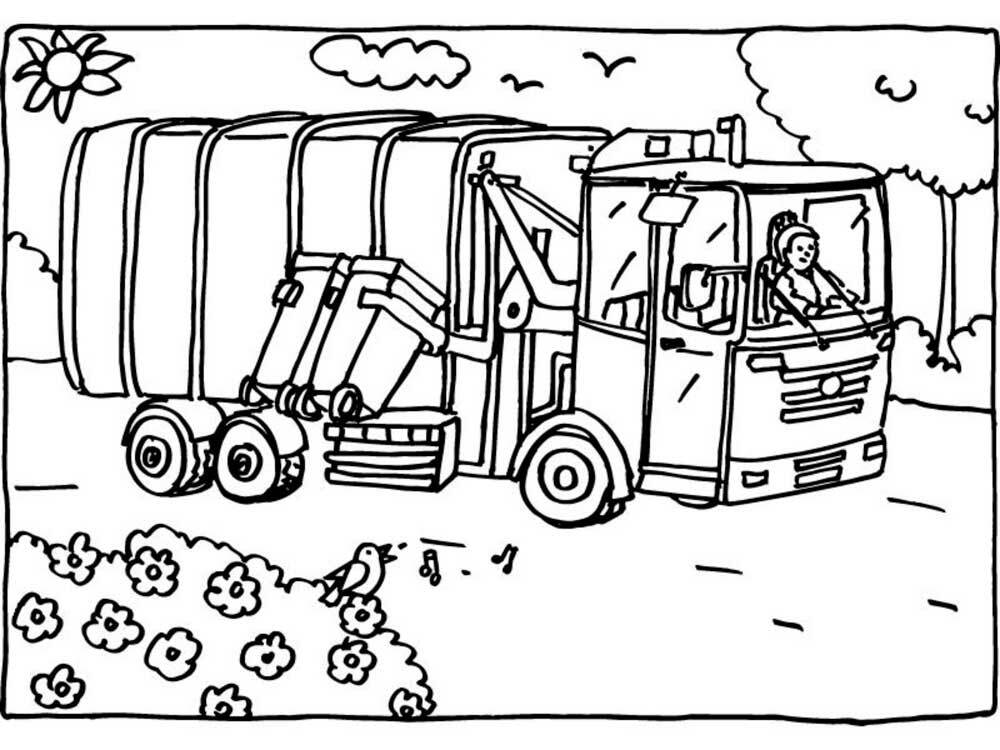 Free Garbage Truck coloring pages. Free Printable Garbage Truck coloring  pages.