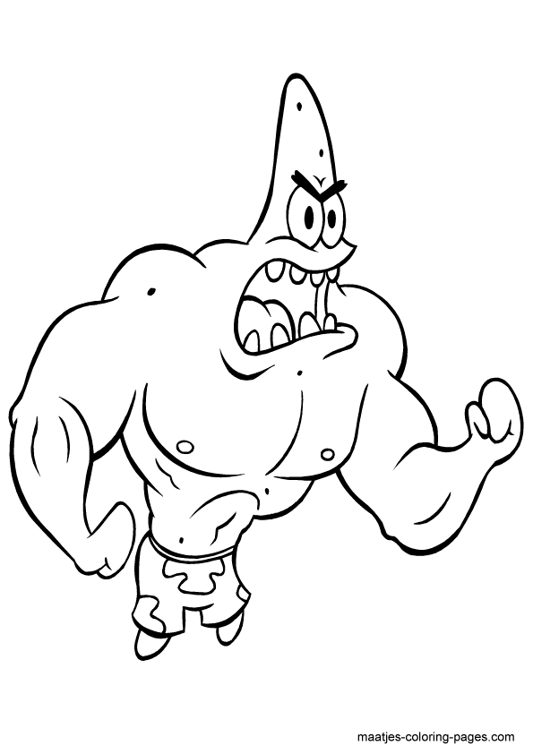 Patrick Star coloring page