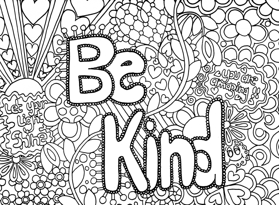 Hard For Teenagers - Coloring Pages for Kids and for Adults