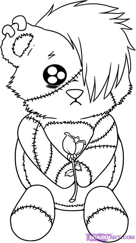 Gothic Fairy Coloring Pages | Emo coloring pages | Places to Visit ...