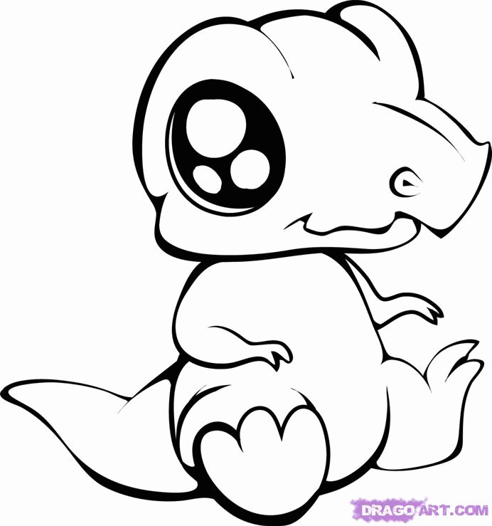 Cartoon Baby Zoo Animals Coloring Pages - Coloring Pages For All Ages