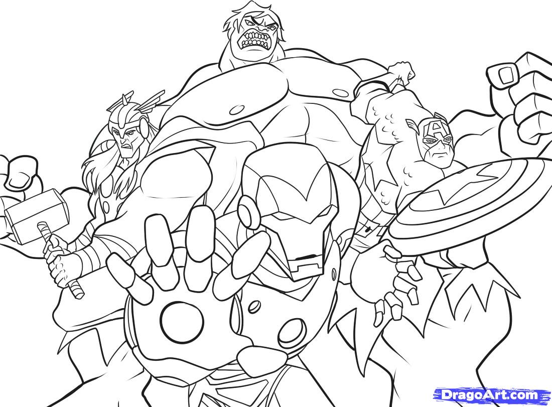 Super Hero Coloring Pages To Print - High Quality Coloring Pages