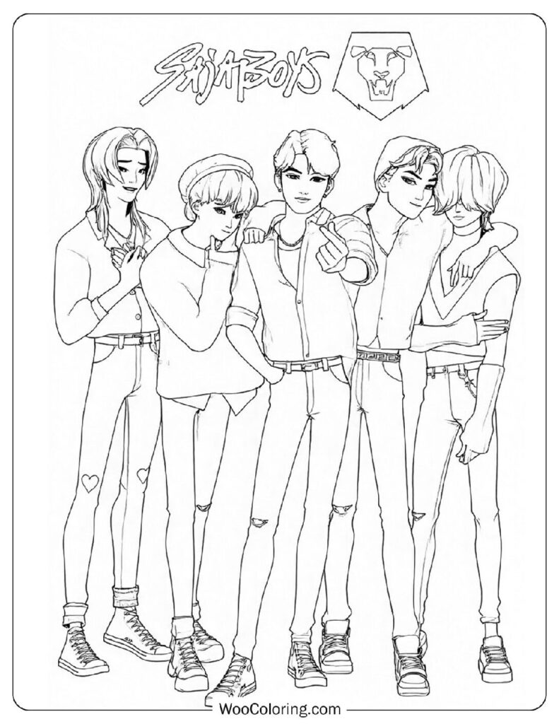 40 KPop Demon Hunters Coloring Pages (Free PDF To Print) | Woo Coloring