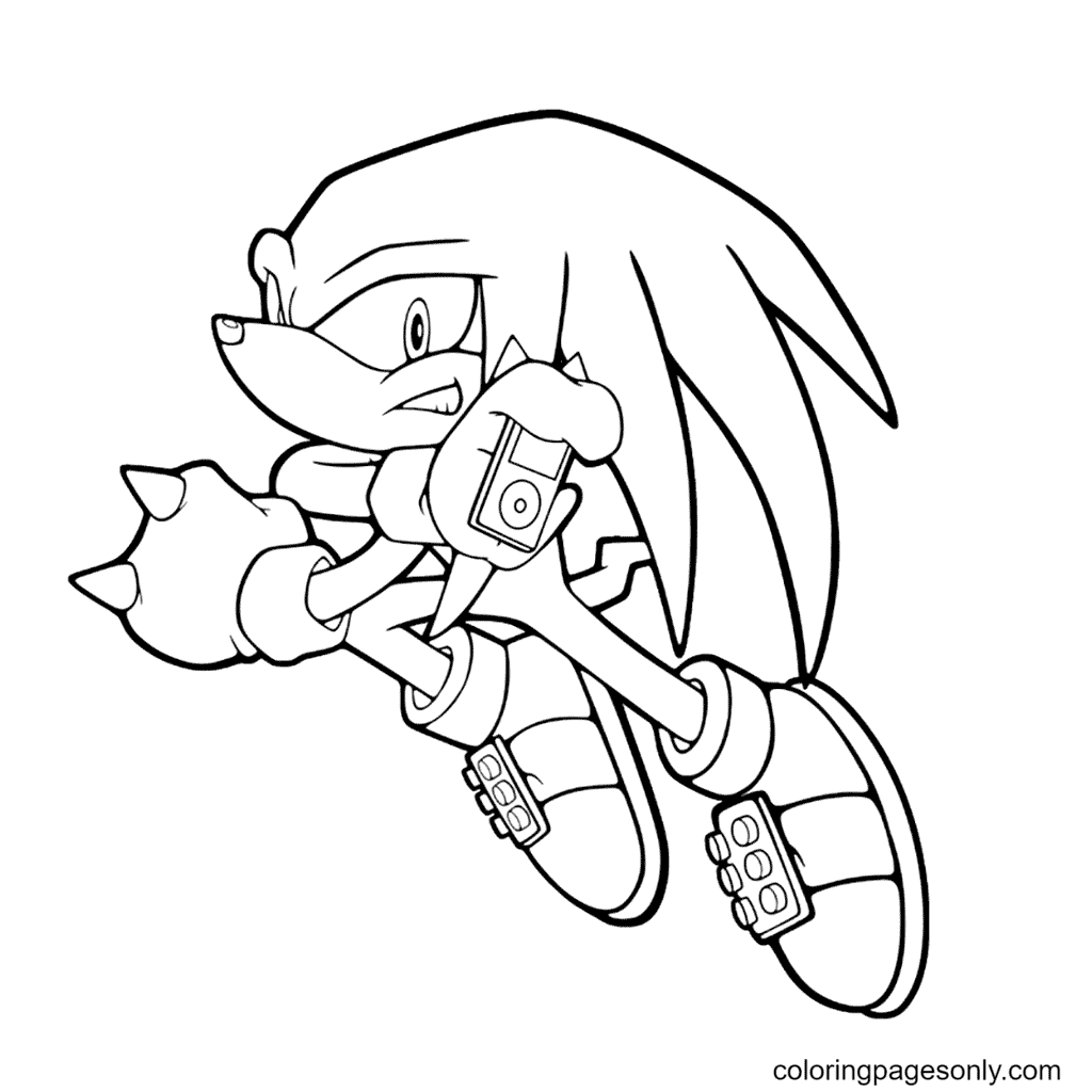 Sonic Knuckles Free Printable Coloring Pages - Knuckles Coloring Pages - Coloring  Pages For Kids And Adults
