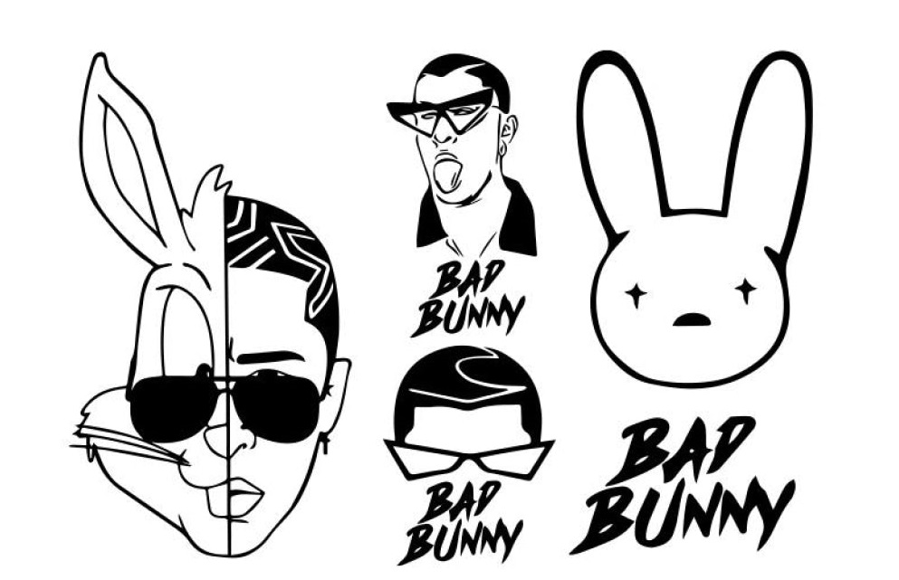 Cool Bad Bunny Coloring Pages Pdf - Coloringfolder.com