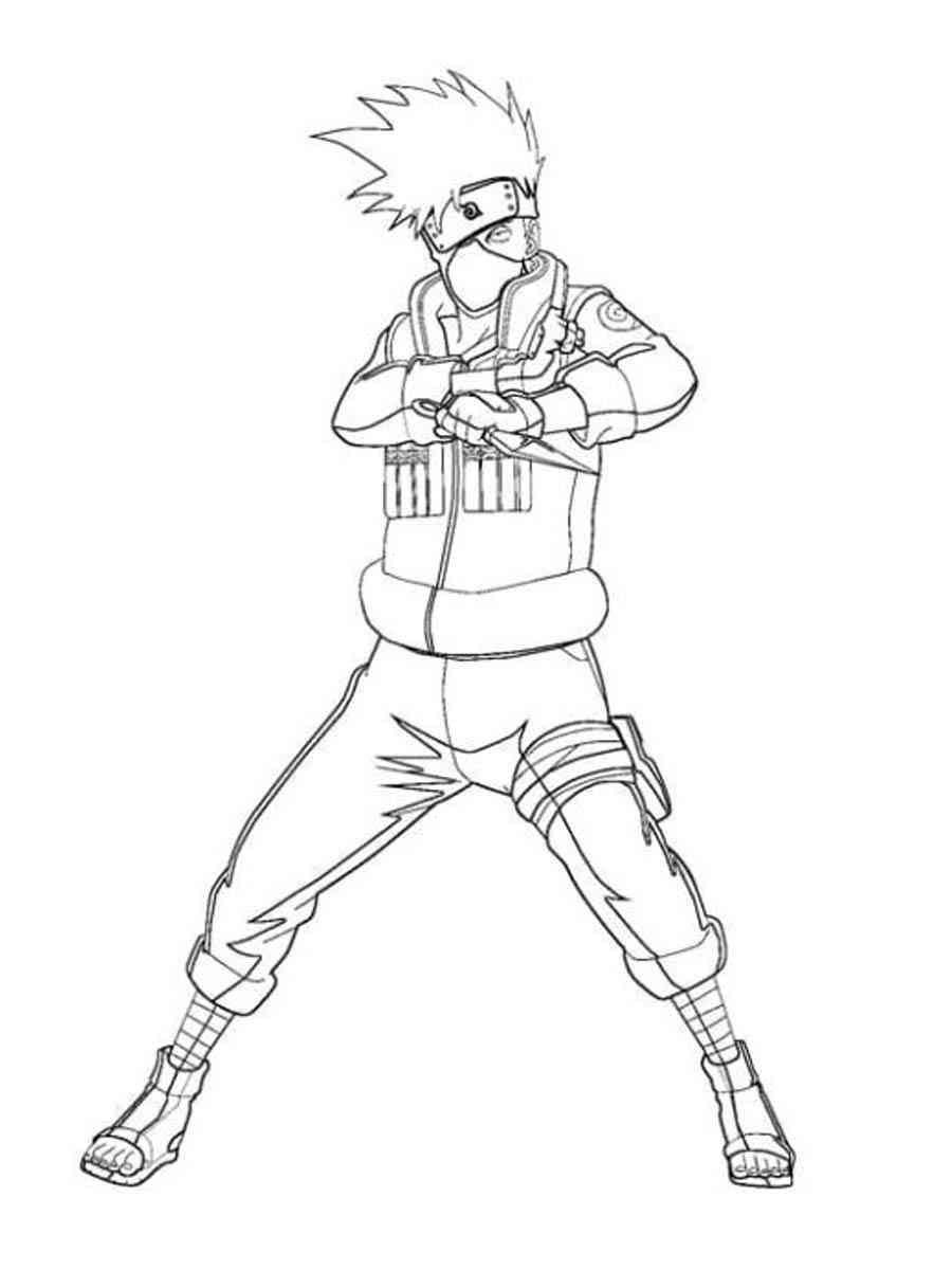 Kakashi Hatake coloring pages