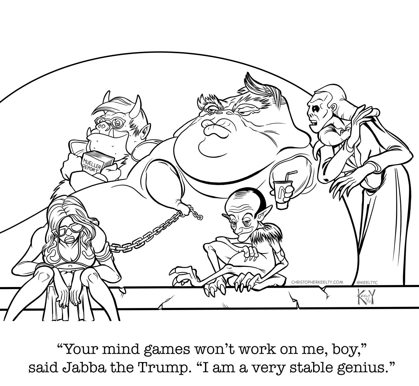 Jabba the Trump: A comic and coloring page! | by Christopher Keelty | Medium