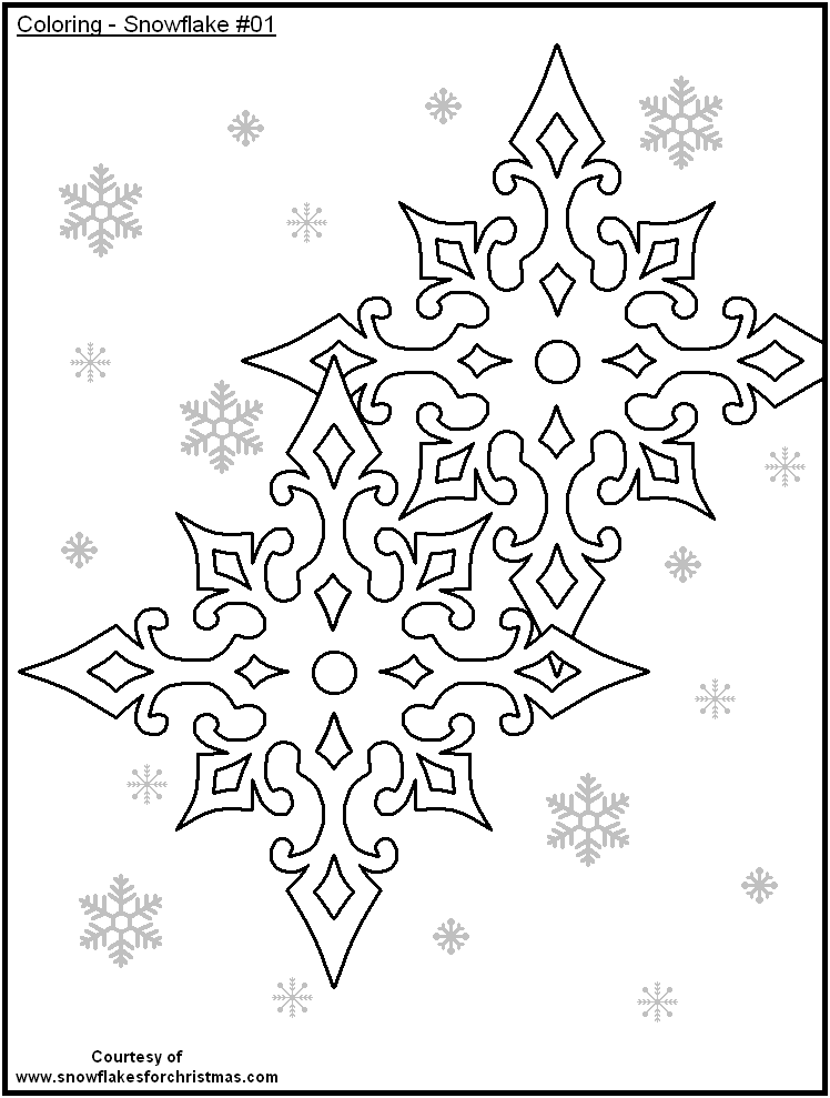 FREE Printable Snowflakes to Color