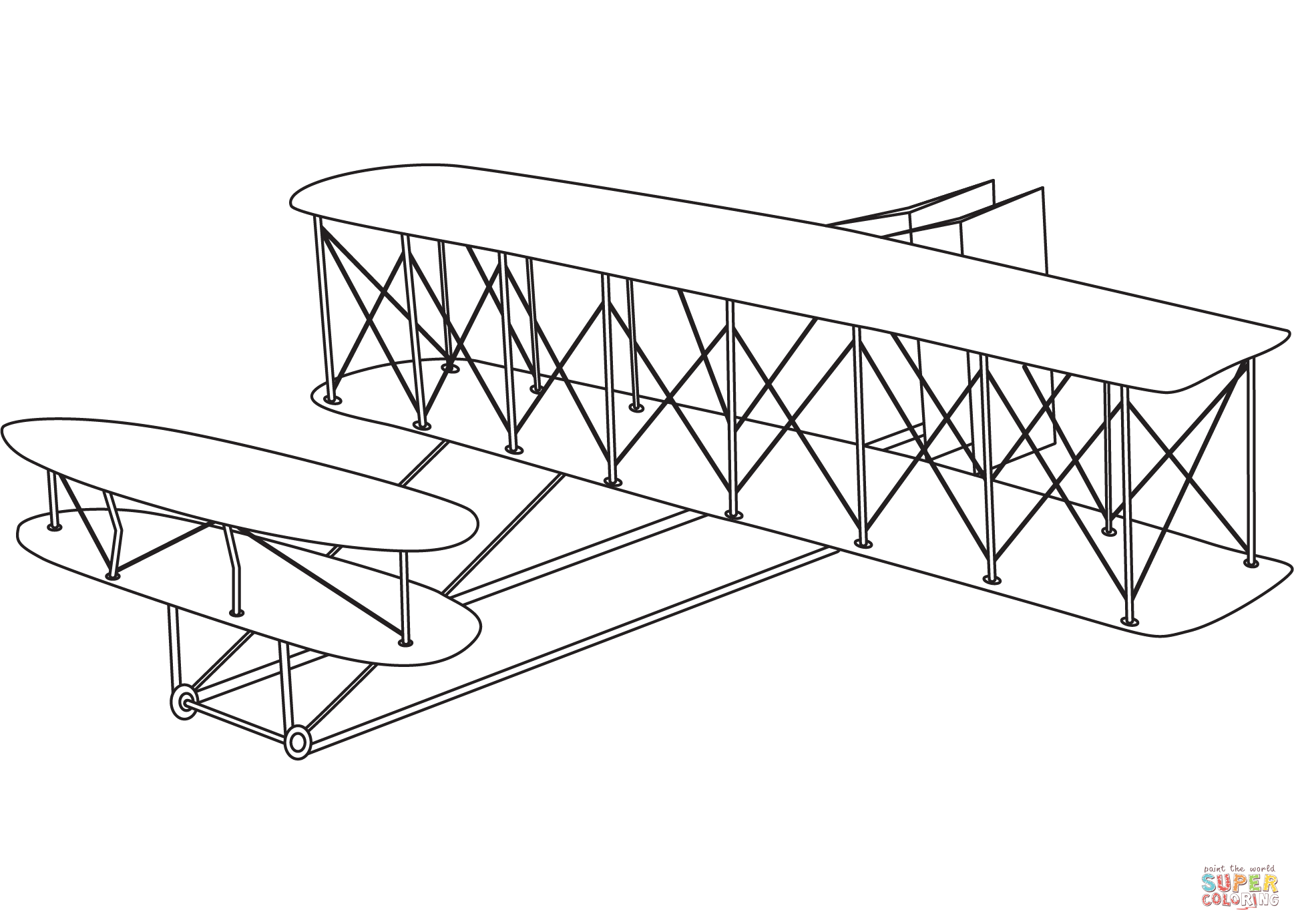 Wright Flyer coloring page | Free Printable Coloring Pages