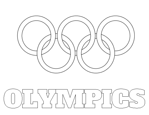 Olympic Rings Logo Coloring Pages - Coloring Cool