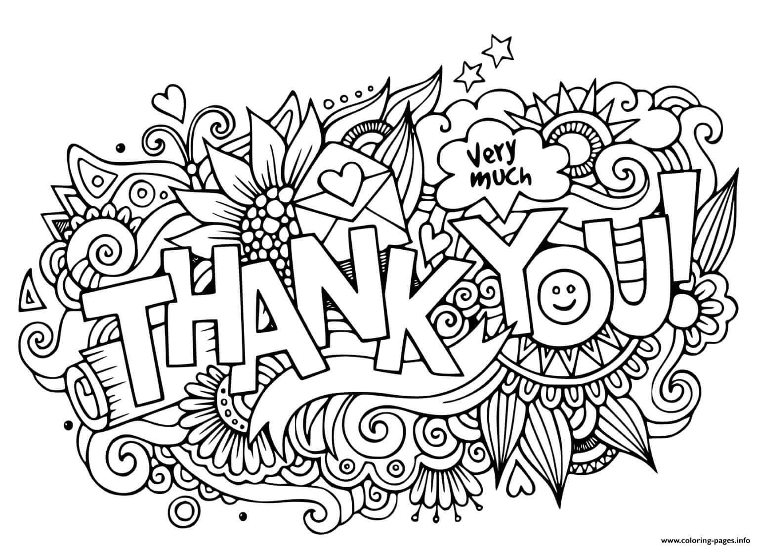 19 Printable Gratitude Coloring Pages to Show Thankfulness - Happier Human