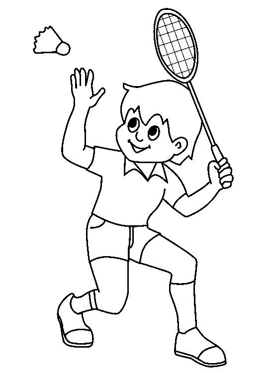 Badminton for Children Coloring Pages - Badminton Coloring Pages - Coloring  Pages For Kids And Adults