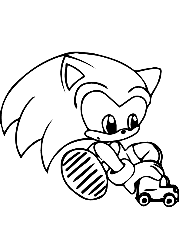 Kids-n-fun.com | Coloring page Sonic Baby Sonic