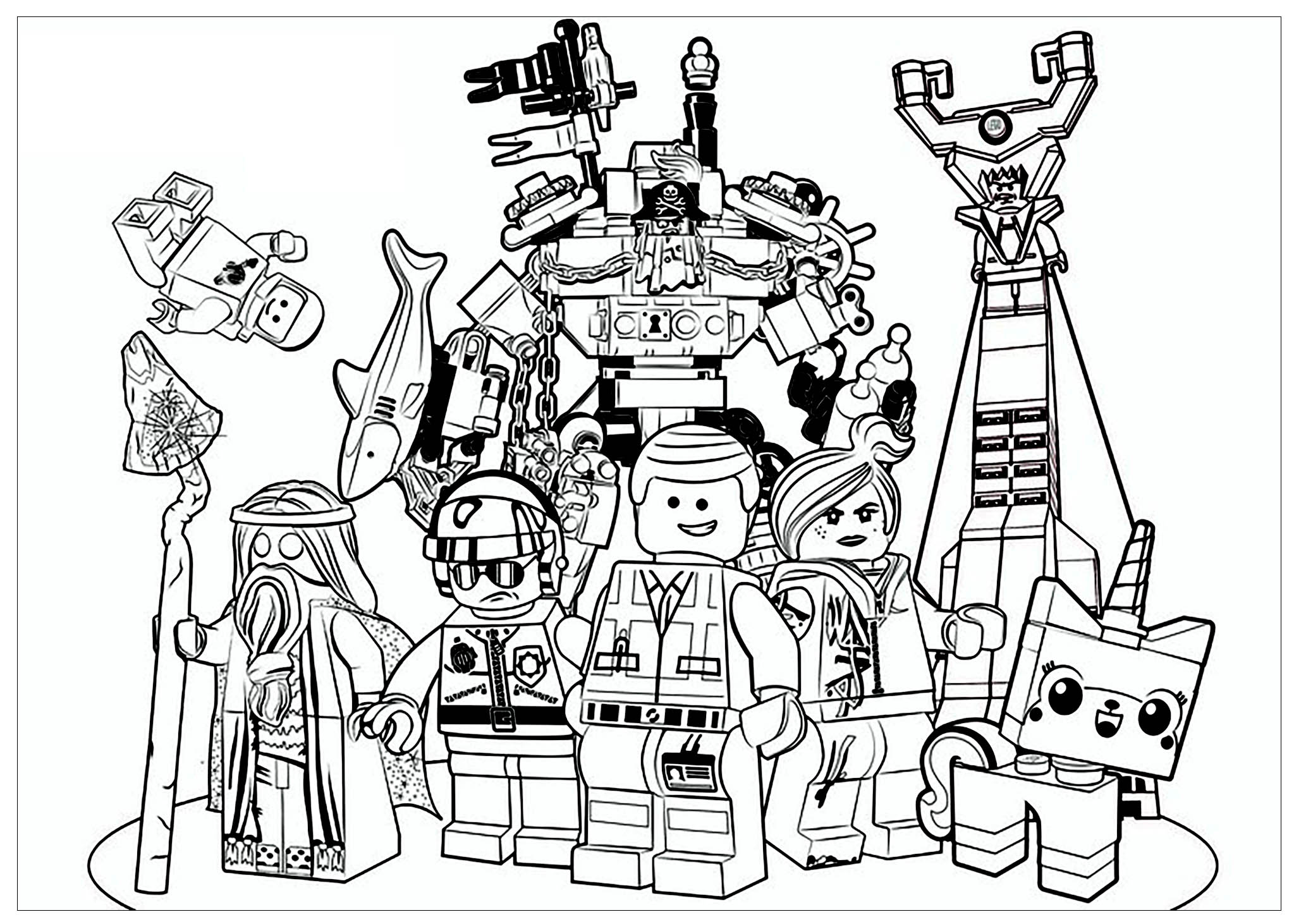 Lego Movie - Movies Adult Coloring Pages