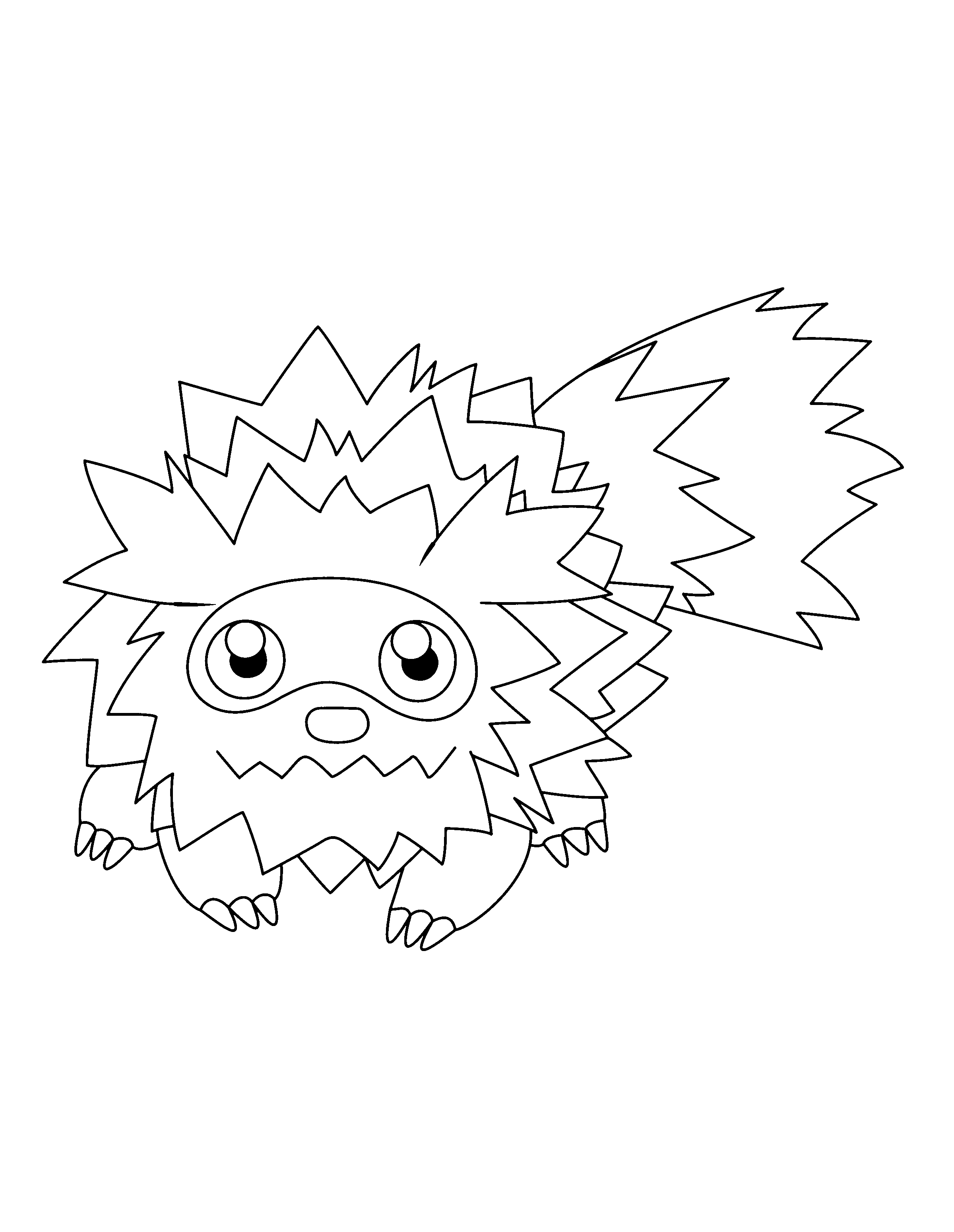 Zigzagoon Pokemon coloring page - free printable coloring pages on  coloori.com