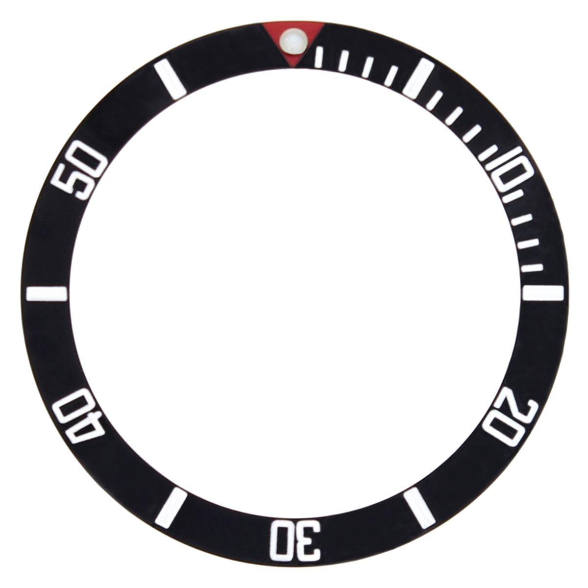 BEZEL INSERT FOR ROLEX SUBMARINER 16800 16608 16610 16613 RED TRIANGLE  MARKER@12 - Walmart.com