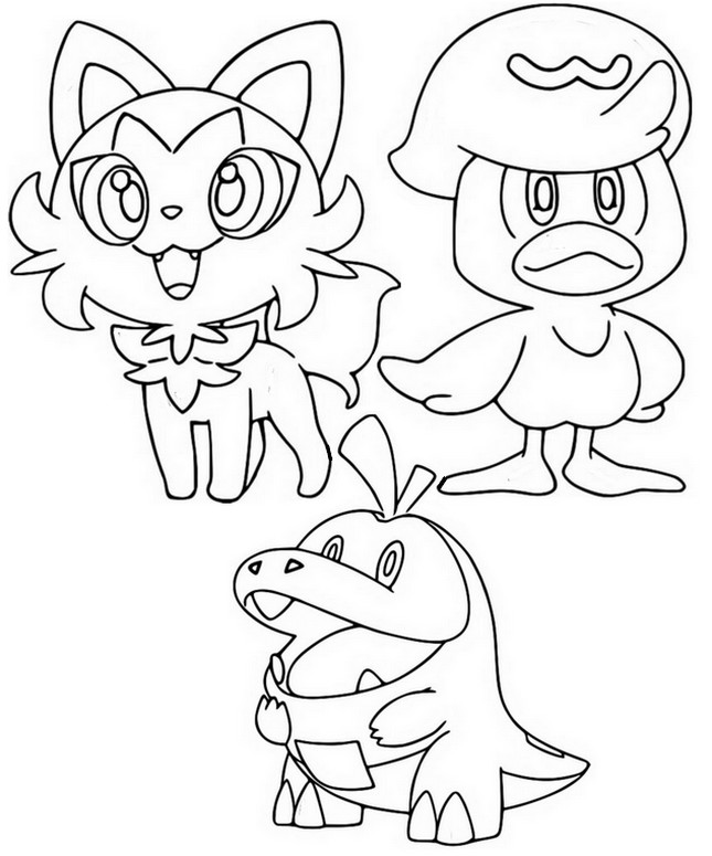 Coloring page Pokémon Scarlet and ...