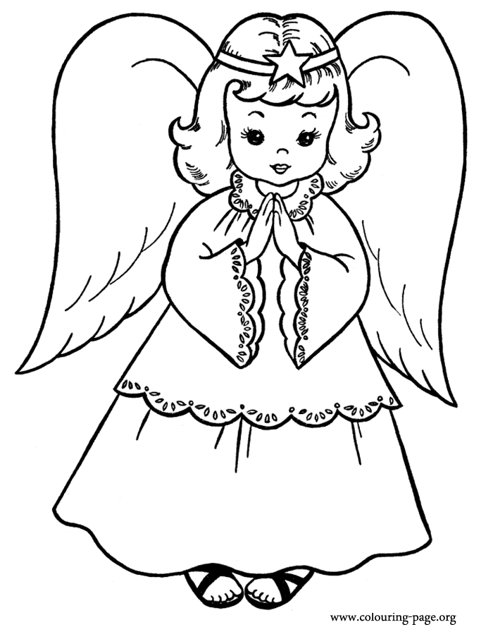 Angels - Coloring Pages for Kids and for Adults