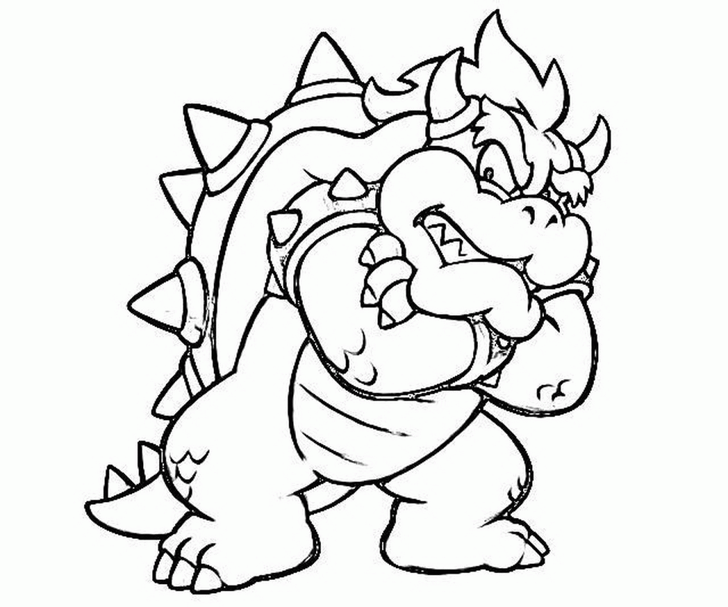 Bowser Coloring Pages Nice - Coloring pages