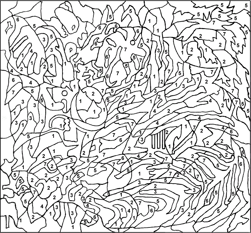 coloring pages | Color by numbers ...