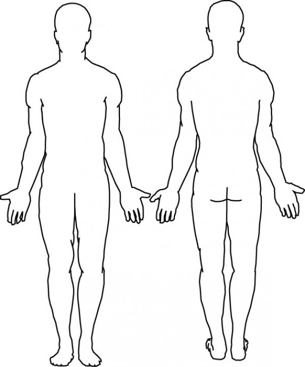 Body Outline Coloring Page