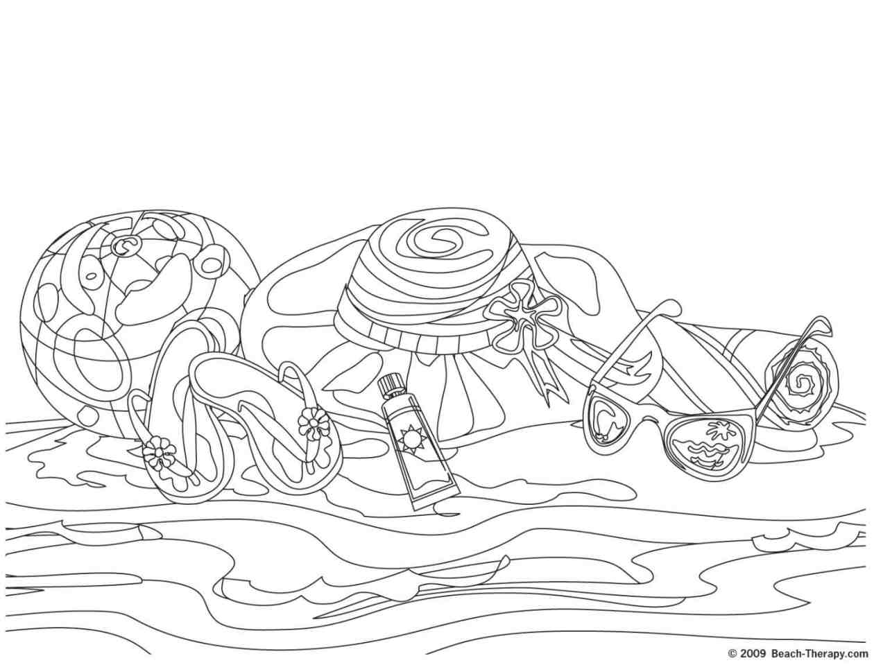 Beach Coloring Pages