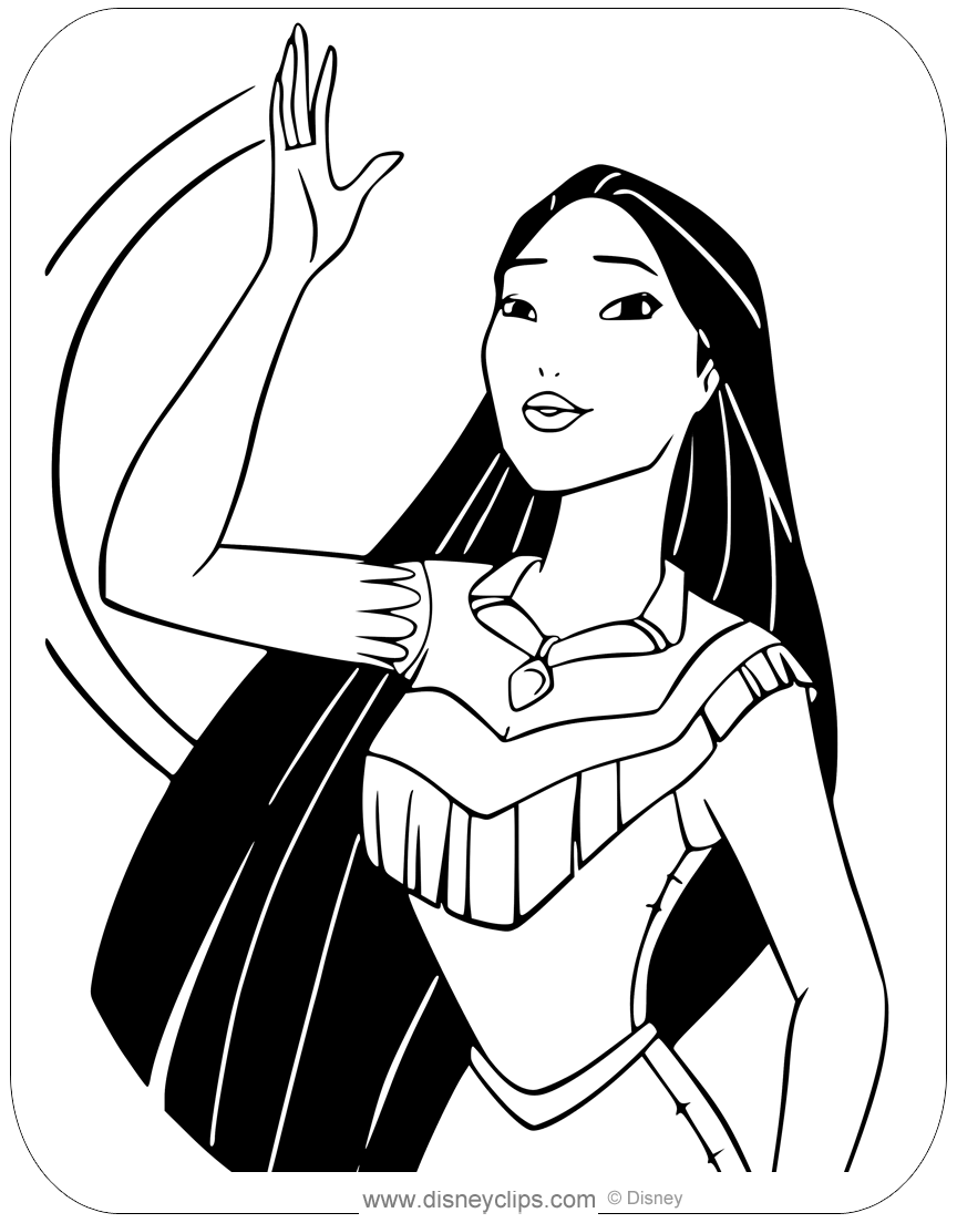 Disney's Pocahontas Coloring Pages | Disneyclips.com