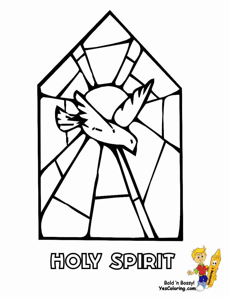 Holy Ghost Coloring Page Awesome Catholic Confirmation Symbols ...