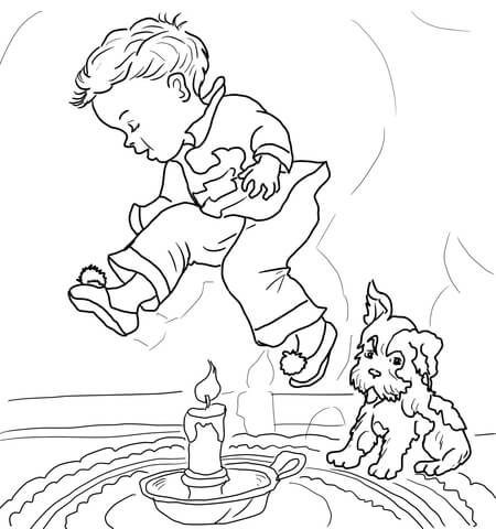 Jack be Nimble coloring page | Free Printable Coloring Pages