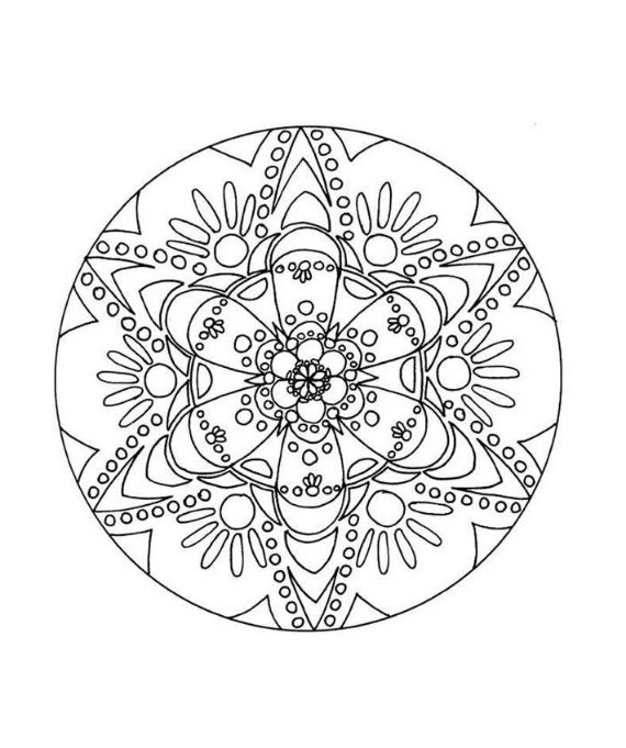 55 Mandala Coloring pages - Inspiration Coloring worksheet for kids and  adult - family holiday.net/guide to family holidays on the internet