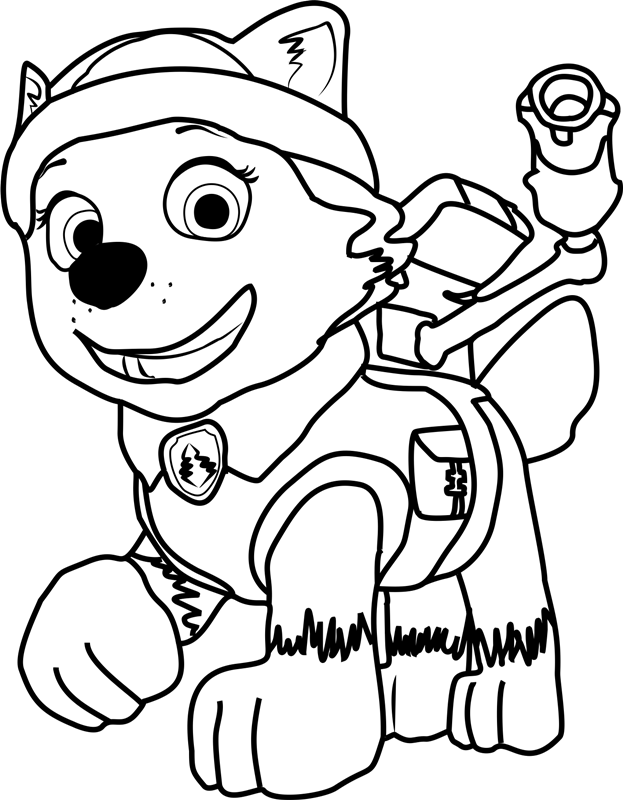 Happy Everest Coloring Page - Free Printable Coloring Pages for Kids