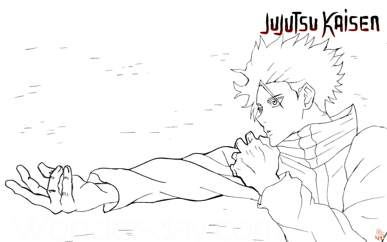 Jujutsu Kaisen Coloring Pages for Kids