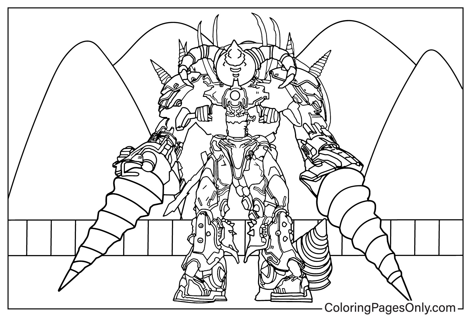 Upgraded Titan Drill Man coloring pages ...